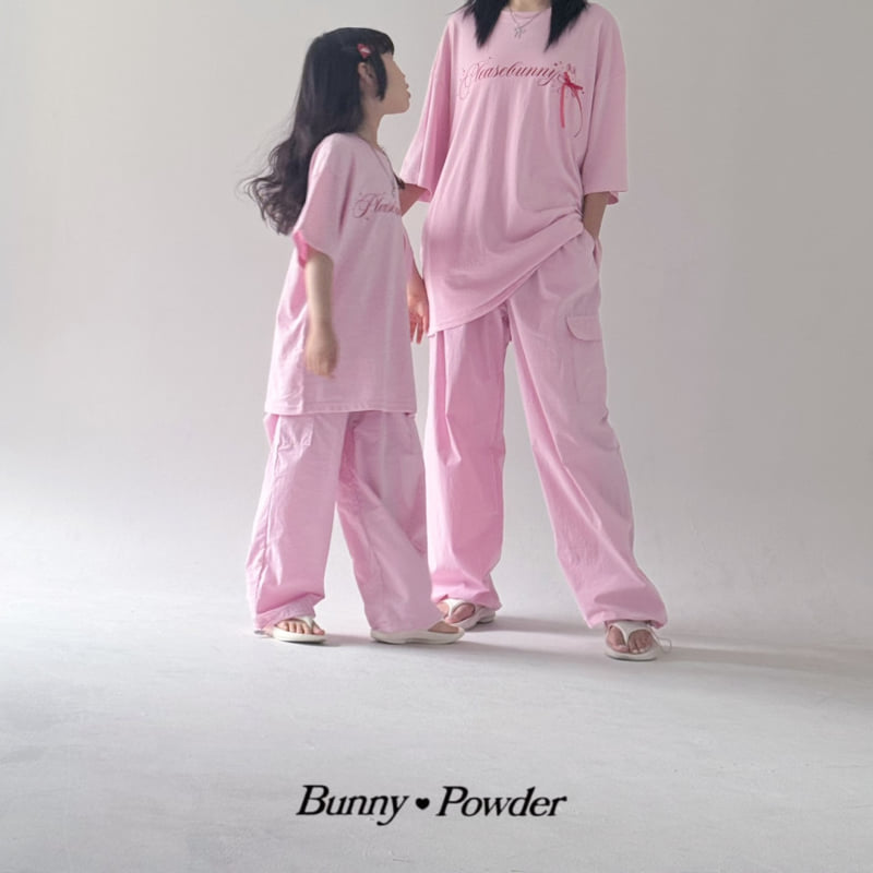 Bunny Powder - Korean Children Fashion - #kidsshorts - Key Ring Tee with Mom - 8