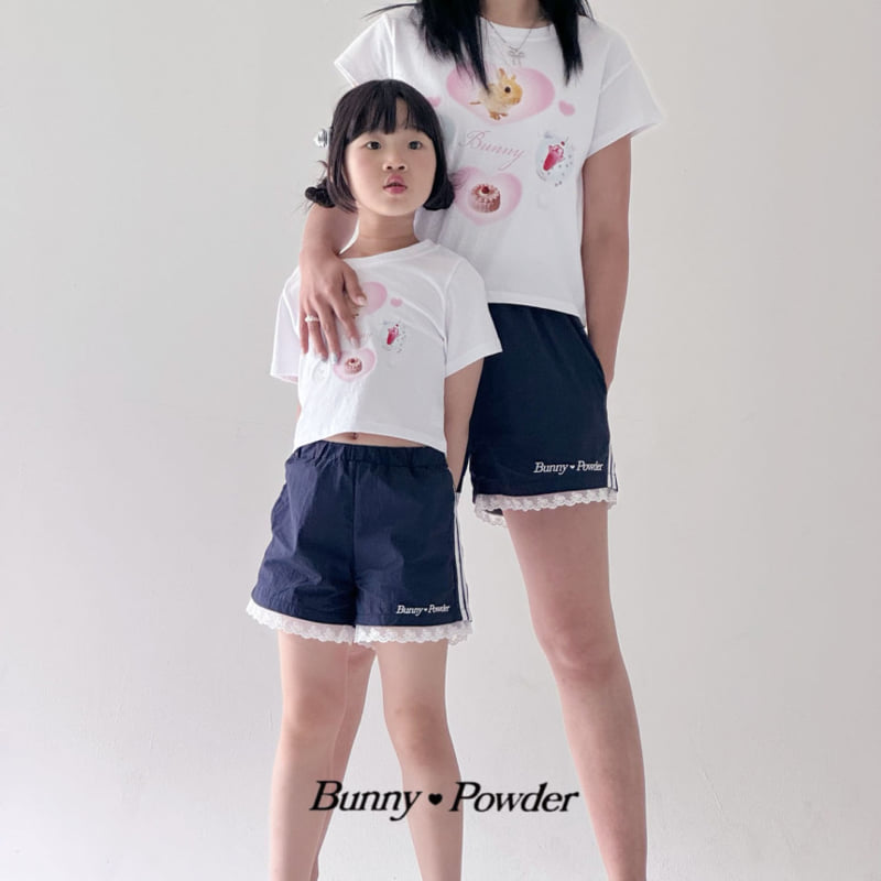 Bunny Powder - Korean Children Fashion - #kidzfashiontrend - Ribbon Track Pants with Mom