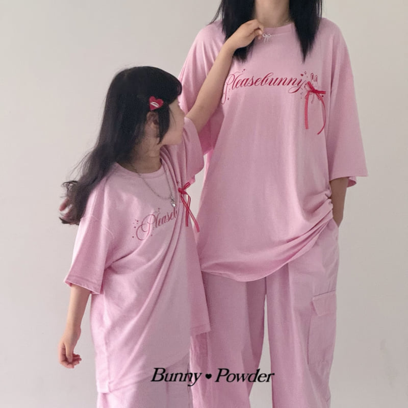 Bunny Powder - Korean Children Fashion - #prettylittlegirls - Key Ring Tee with Mom