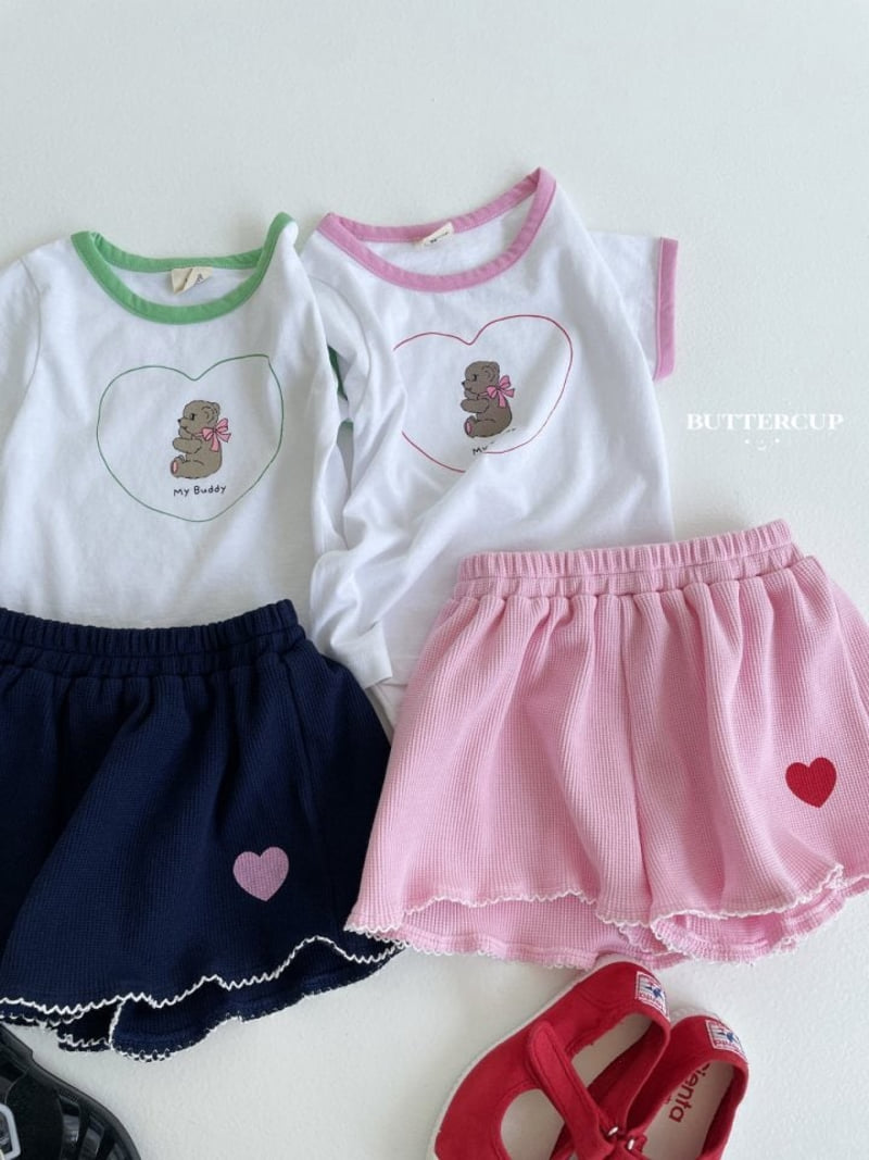 Buttercup - Korean Children Fashion - #prettylittlegirls - Heart My Buddy Tee - 4