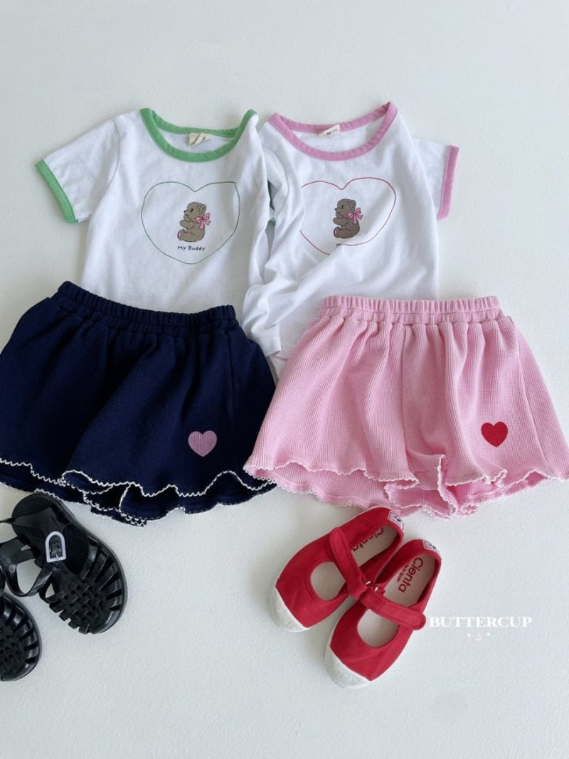 Buttercup - Korean Children Fashion - #childofig - Heart My Buddy Tee - 5