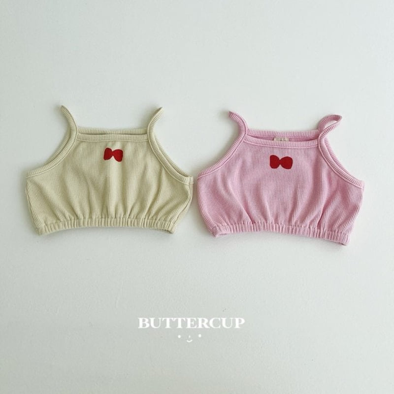 Buttercup - Korean Children Fashion - #childofig - Ribbon Waffle Crop Tee