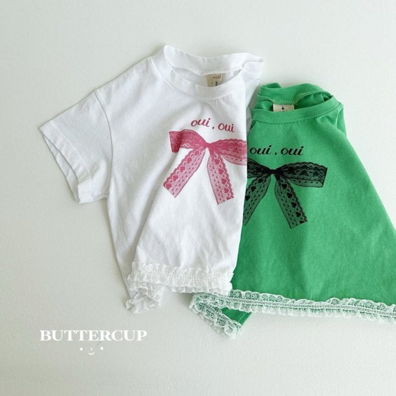 Buttercup - Korean Children Fashion - #childrensboutique - Lace Ribbon Tee - 3