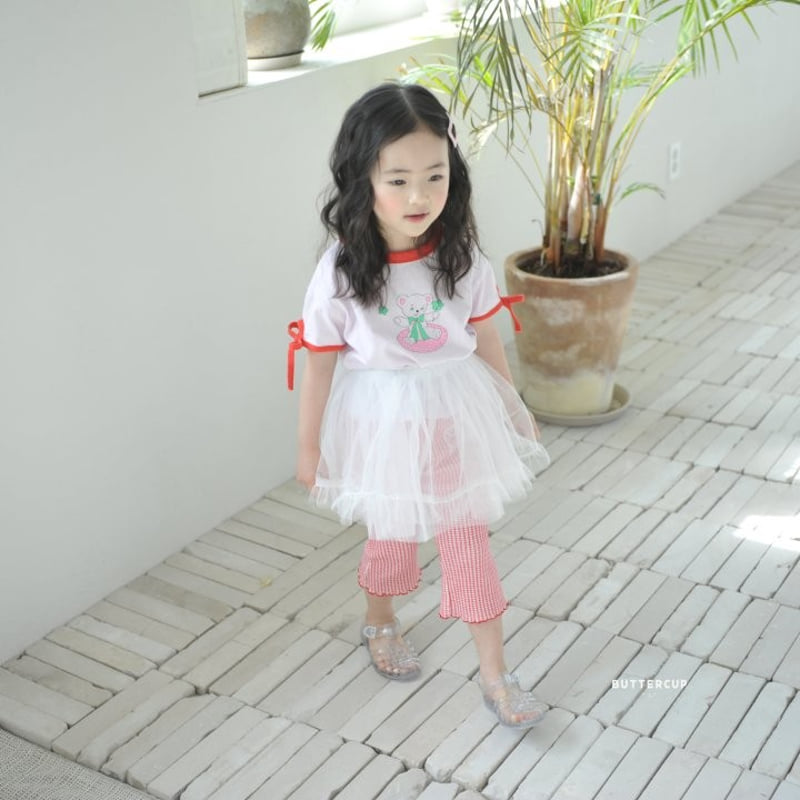 Buttercup - Korean Children Fashion - #designkidswear - Lace Pocket Check Pants - 9