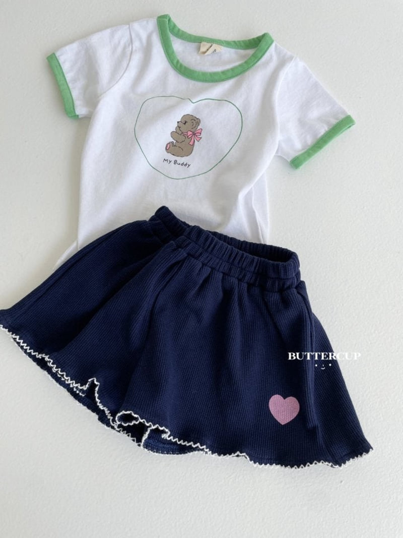 Buttercup - Korean Children Fashion - #designkidswear - Heart My Buddy Tee - 7