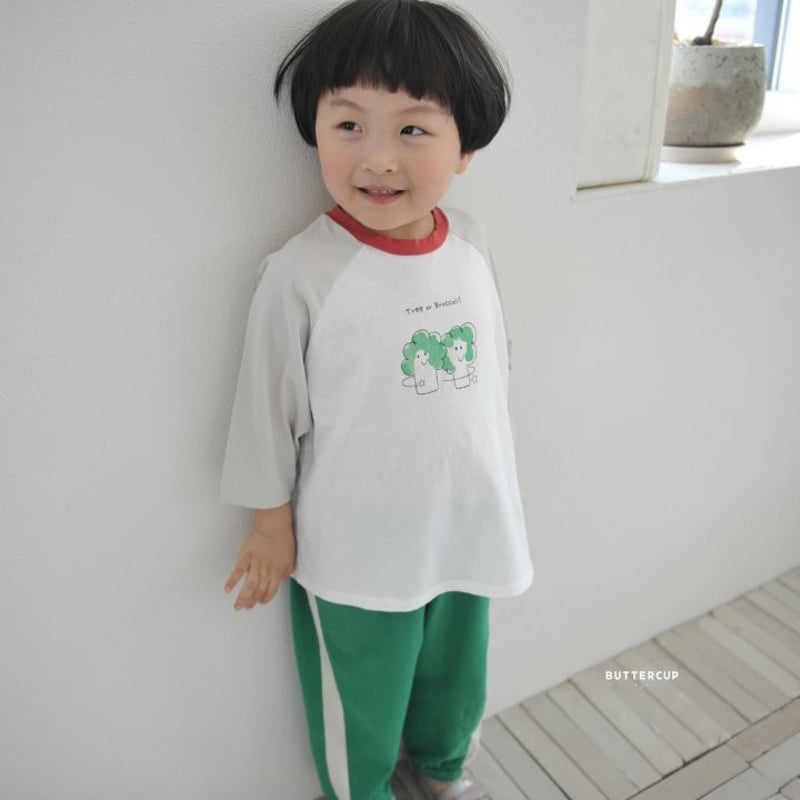 Buttercup - Korean Children Fashion - #fashionkids - Broccoli Raglan Tee - 7