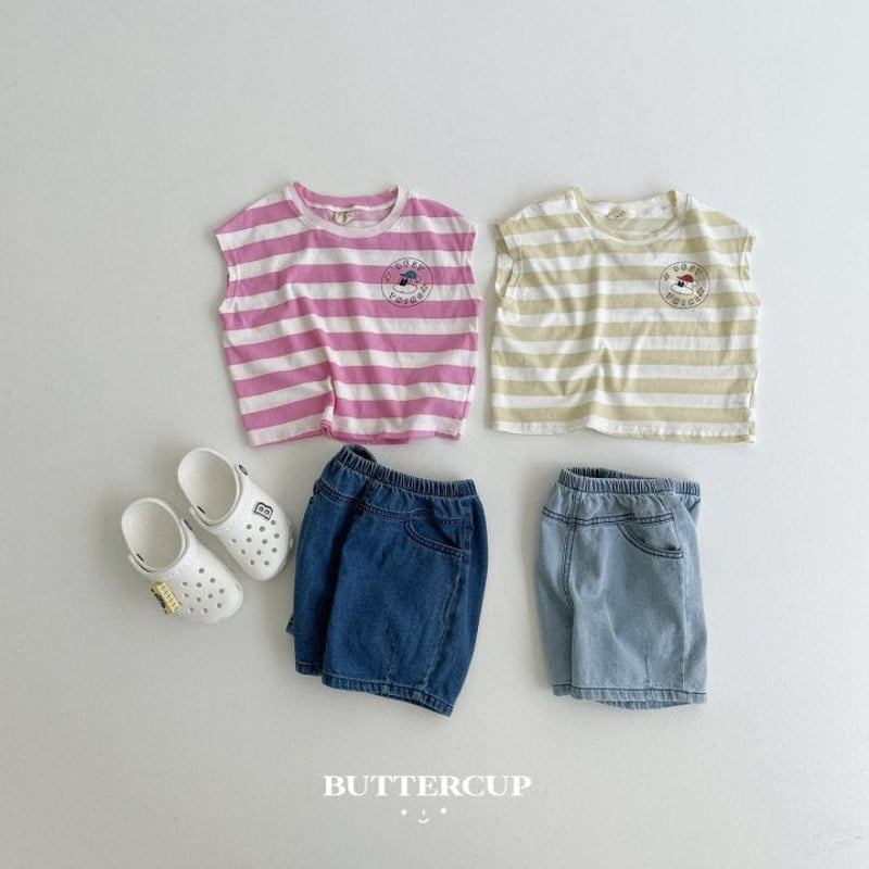Buttercup - Korean Children Fashion - #fashionkids - Dart Midi Denim Pants - 5