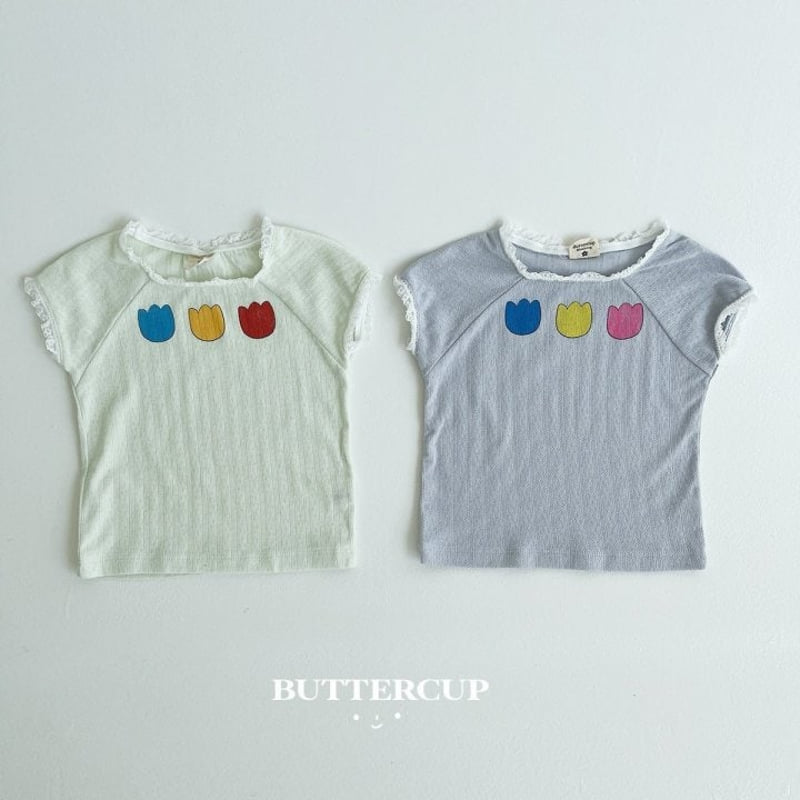 Buttercup - Korean Children Fashion - #fashionkids - Tulip Eyelet Tee