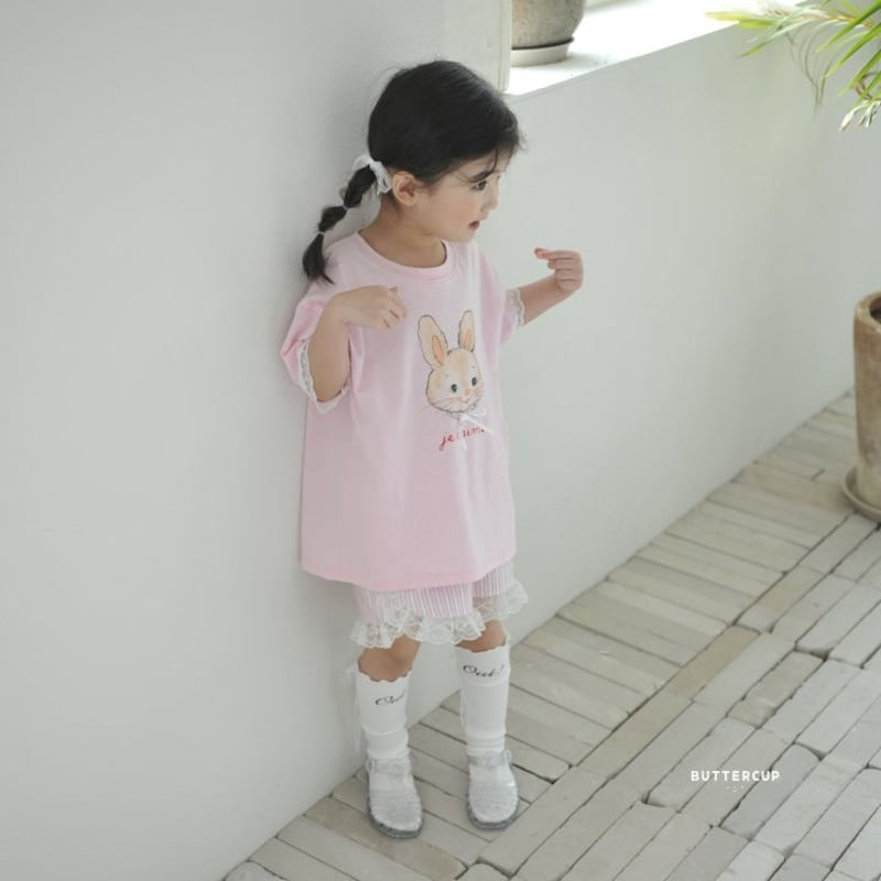 Buttercup - Korean Children Fashion - #kidsshorts - Ribbon Rabbit Long Tee - 11