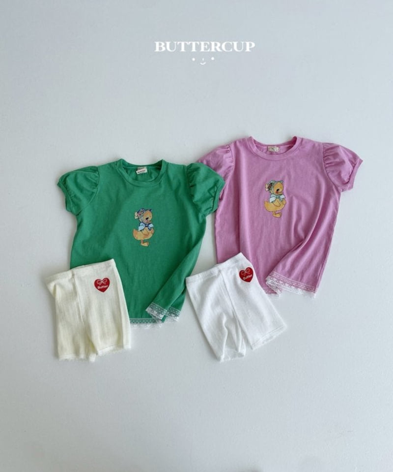 Buttercup - Korean Children Fashion - #kidsshorts - Duck Lace One-piece - 5