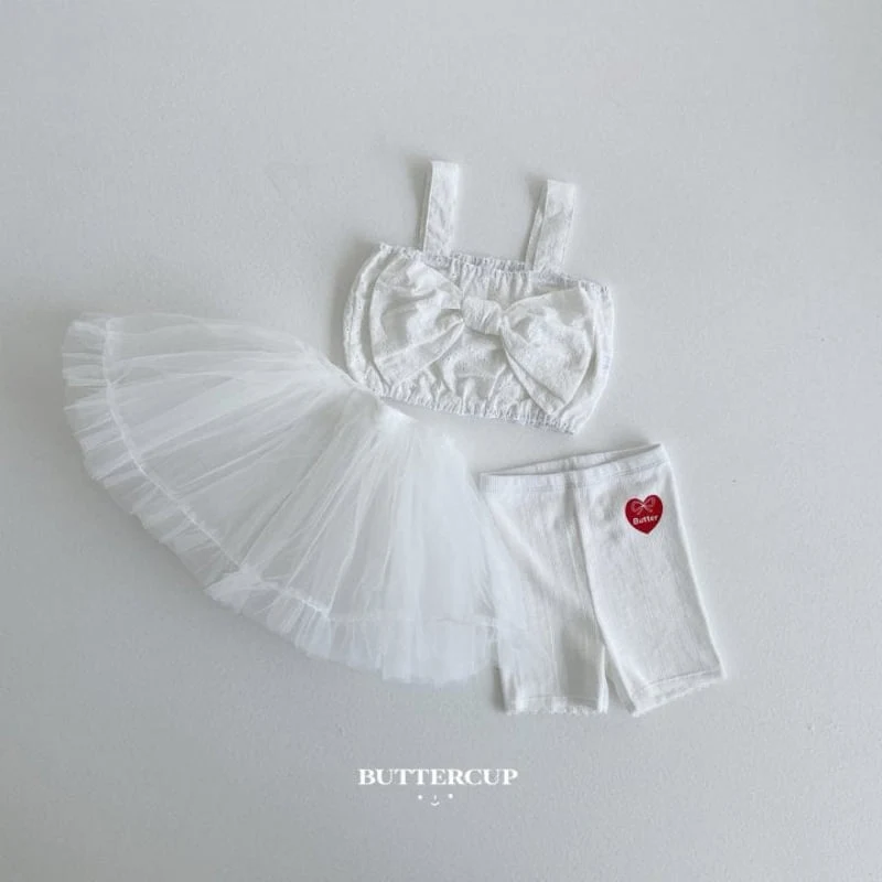 Buttercup - Korean Children Fashion - #kidsshorts - Big Ribbon Bustier - 5