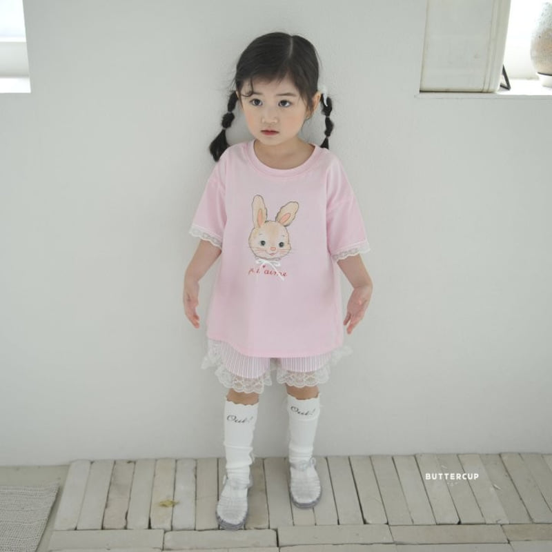 Buttercup - Korean Children Fashion - #kidsstore - Ribbon Rabbit Long Tee - 12