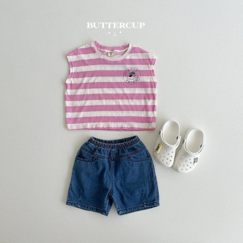 Buttercup - Korean Children Fashion - #kidsstore - Dart Midi Denim Pants - 7