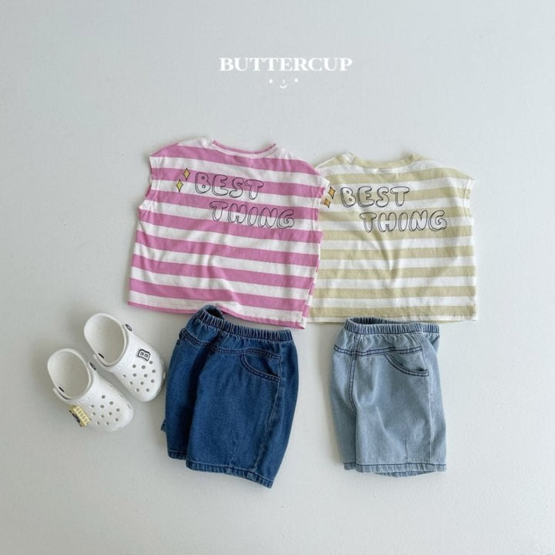 Buttercup - Korean Children Fashion - #littlefashionista - Dart Midi Denim Pants - 10