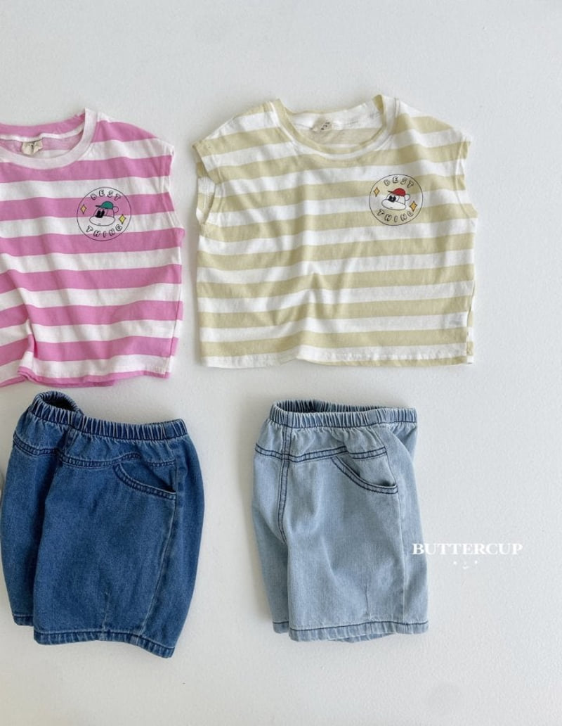 Buttercup - Korean Children Fashion - #magicofchildhood - Dart Midi Denim Pants - 11
