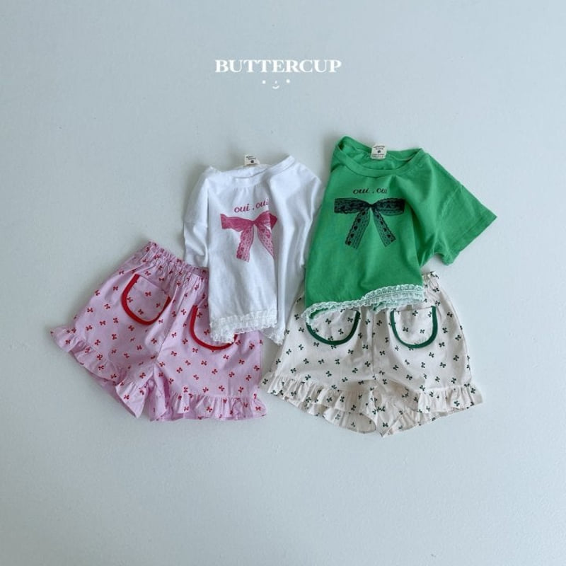 Buttercup - Korean Children Fashion - #magicofchildhood - Lace Ribbon Tee - 12