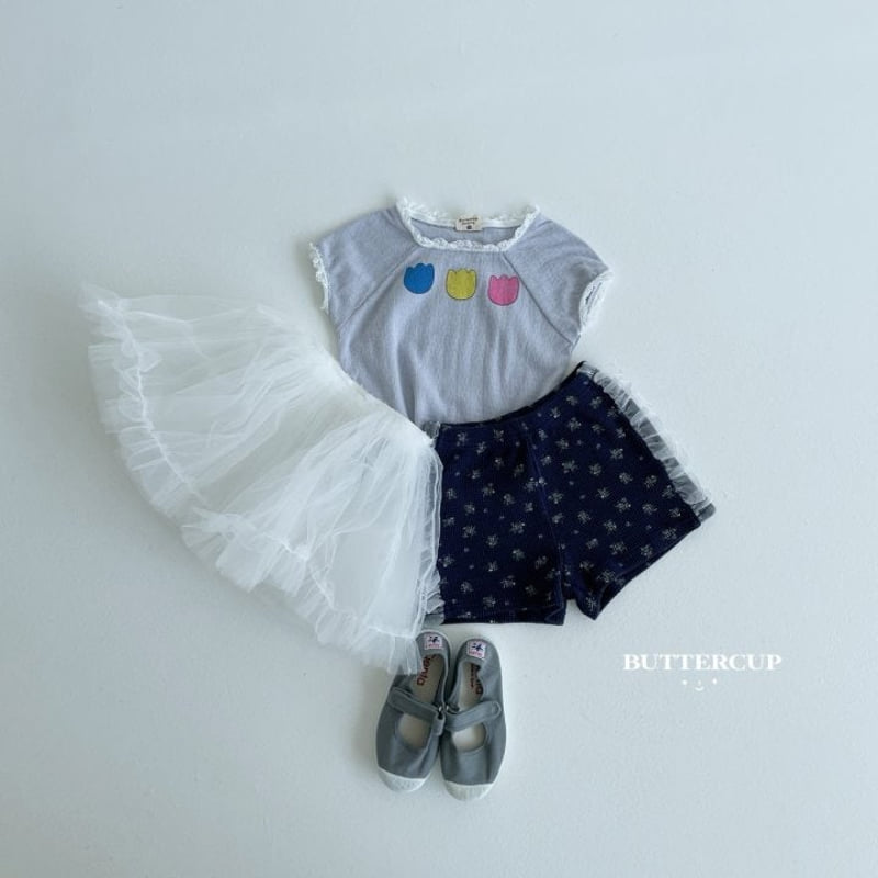 Buttercup - Korean Children Fashion - #minifashionista - Tulip Eyelet Tee - 8