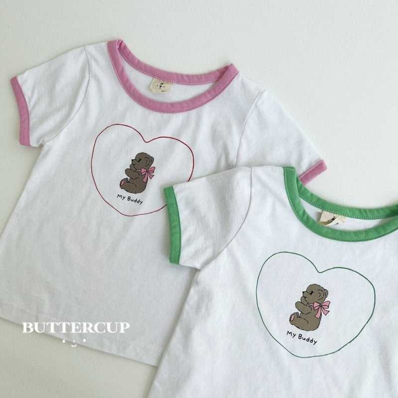 Buttercup - Korean Children Fashion - #prettylittlegirls - Heart My Buddy Tee - 3