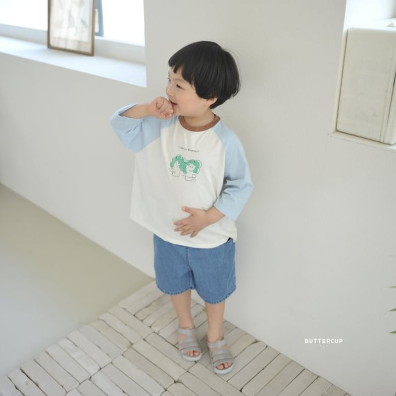 Buttercup - Korean Children Fashion - #stylishchildhood - Broccoli Raglan Tee - 2