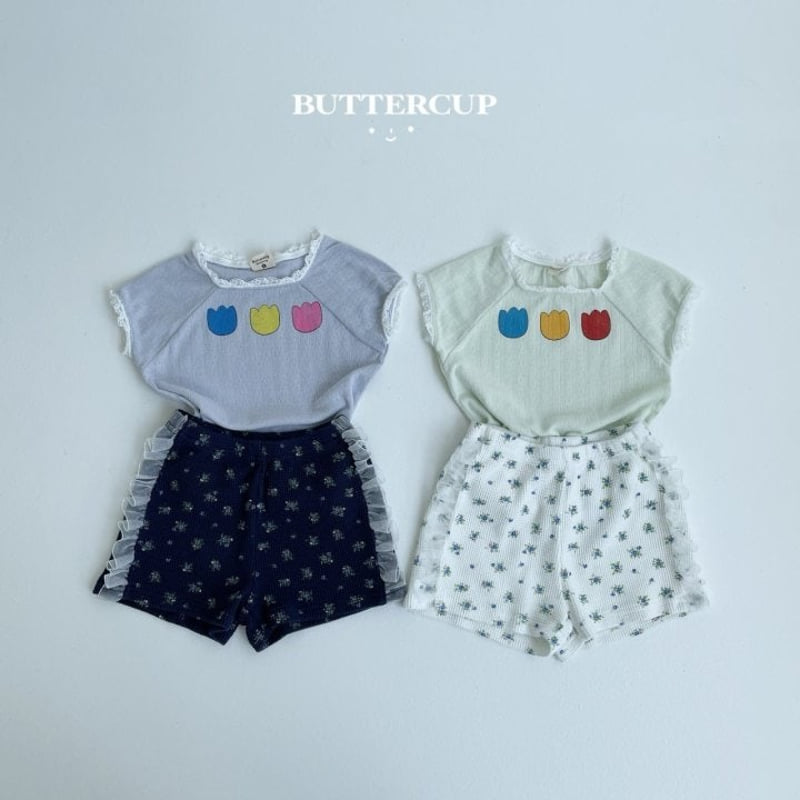 Buttercup - Korean Children Fashion - #todddlerfashion - Tulip Eyelet Tee - 10