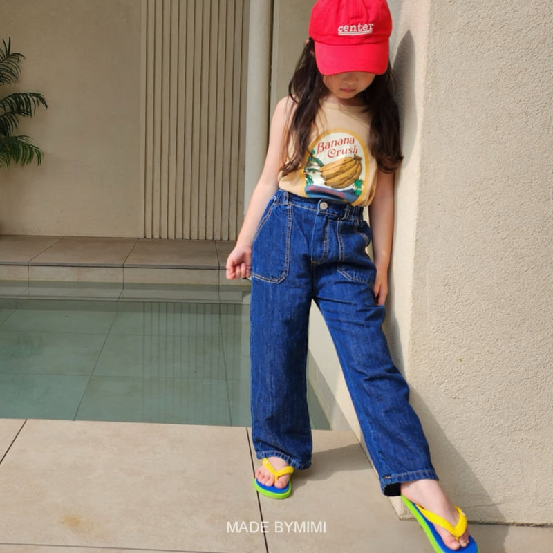 Bymimi - Korean Children Fashion - #Kfashion4kids - Linen Denim Pants - 2