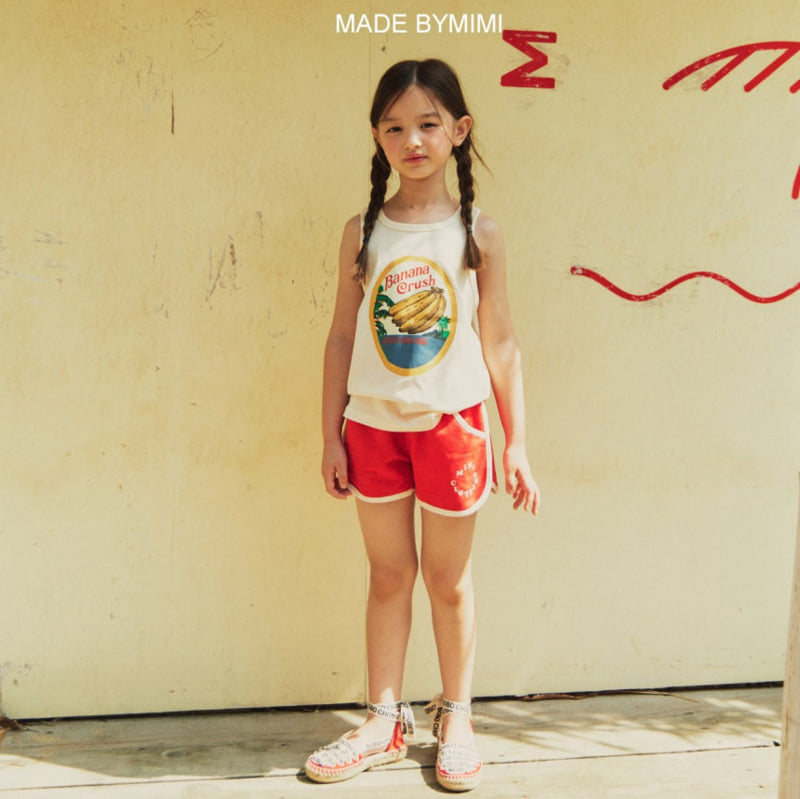 Bymimi - Korean Children Fashion - #Kfashion4kids - Banana Sleeveless Tee - 12