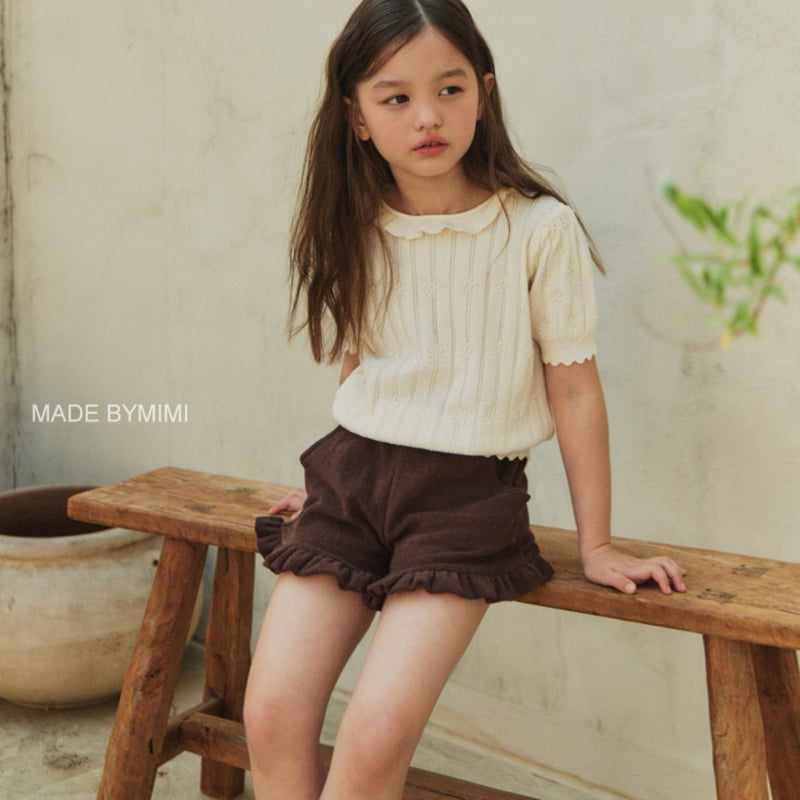 Bymimi - Korean Children Fashion - #childofig - Semi Crop Knit Top - 3