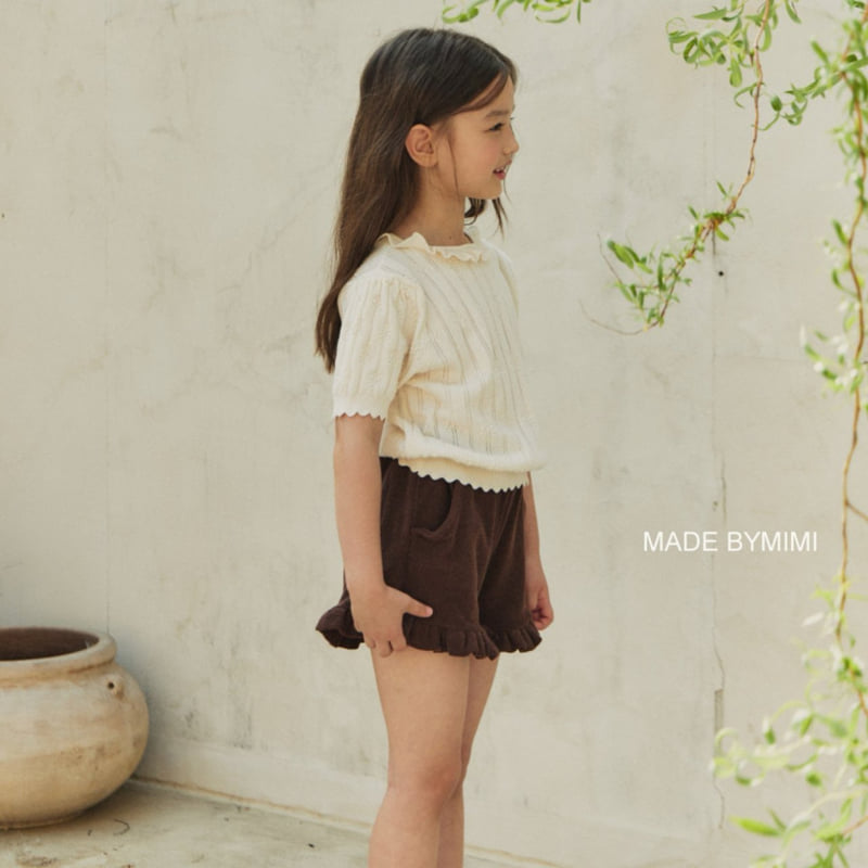 Bymimi - Korean Children Fashion - #childofig - Semi Crop Knit Top - 4