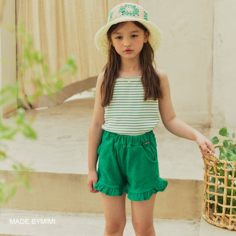 Bymimi - Korean Children Fashion - #childrensboutique - Terry Frill Pants - 10