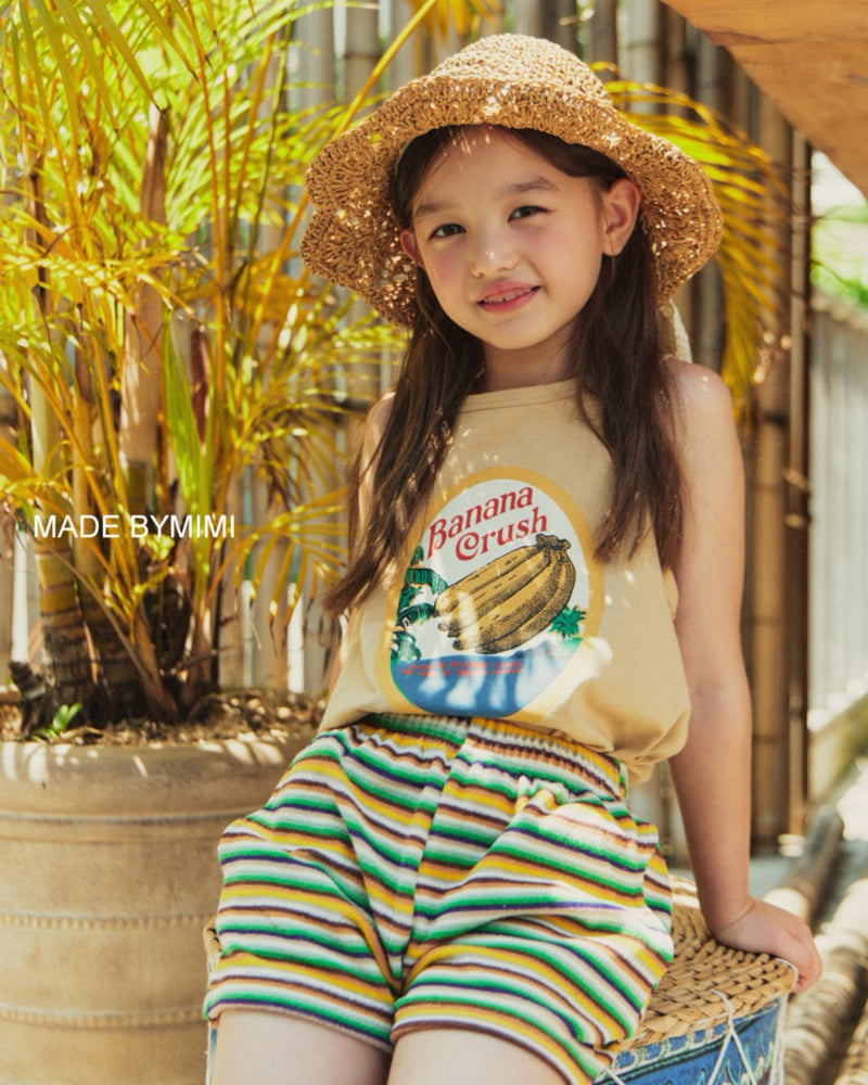 Bymimi - Korean Children Fashion - #childrensboutique - Banana Sleeveless Tee - 5