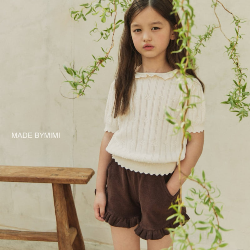 Bymimi - Korean Children Fashion - #designkidswear - Semi Crop Knit Top - 5