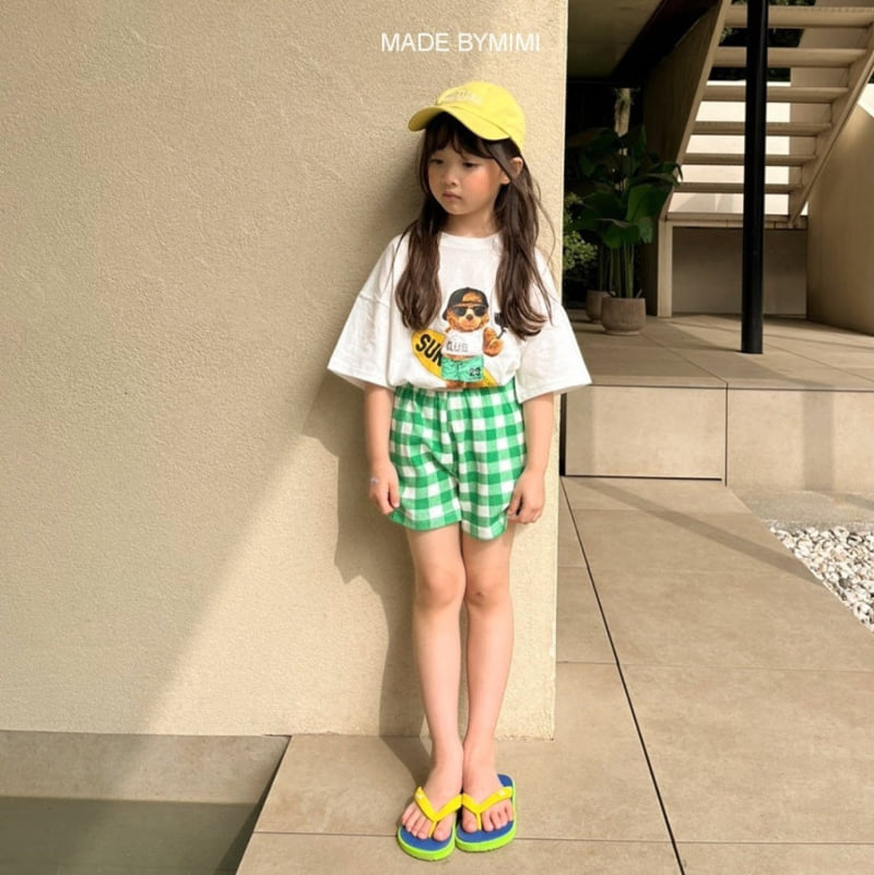 Bymimi - Korean Children Fashion - #designkidswear - Waffle Check Shorts - 12