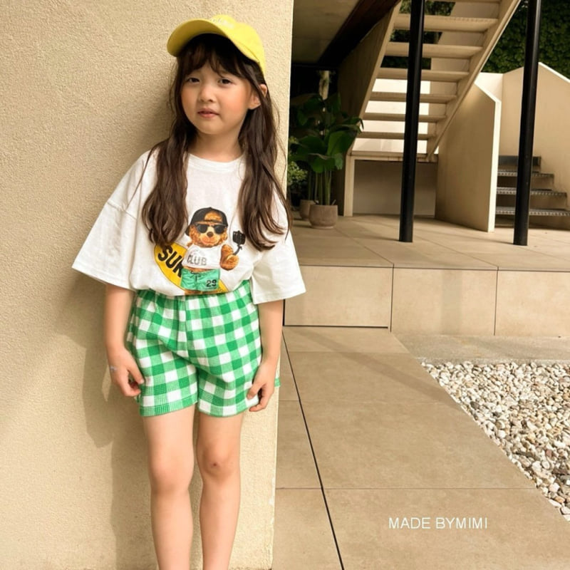 Bymimi - Korean Children Fashion - #kidsshorts - Bear Surfing Tee - 3