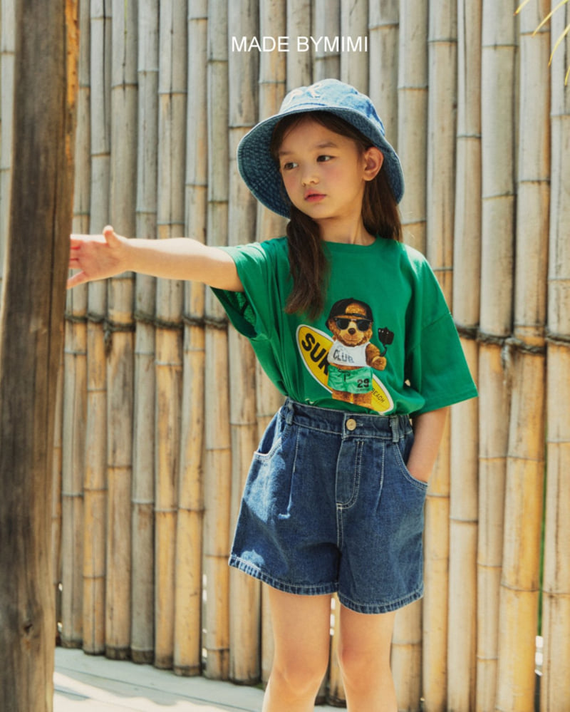 Bymimi - Korean Children Fashion - #kidsshorts - Bermu Denim Pants