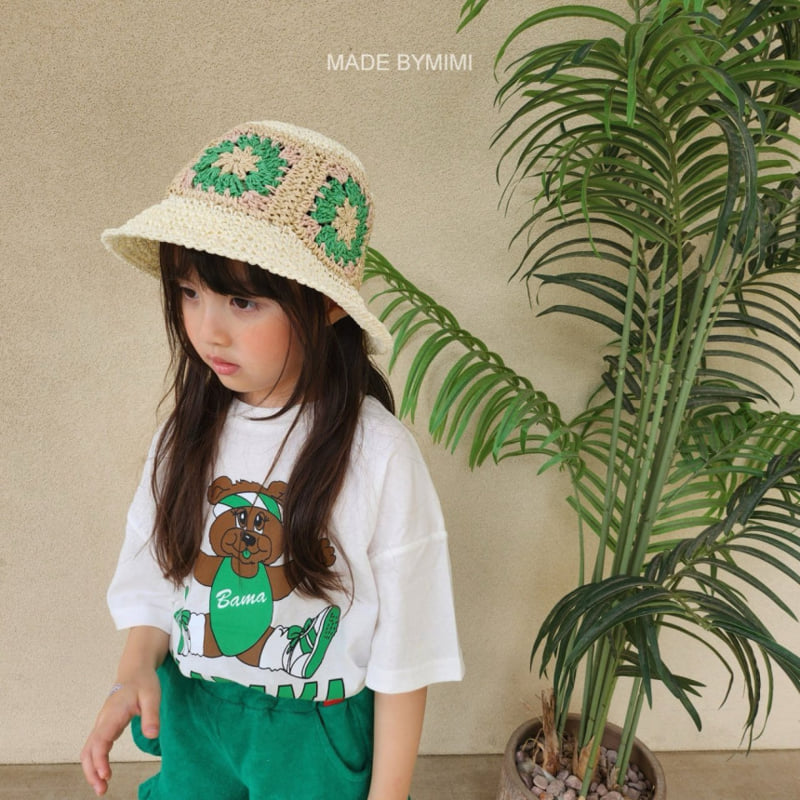 Bymimi - Korean Children Fashion - #kidsshorts - Greentee Hat - 12