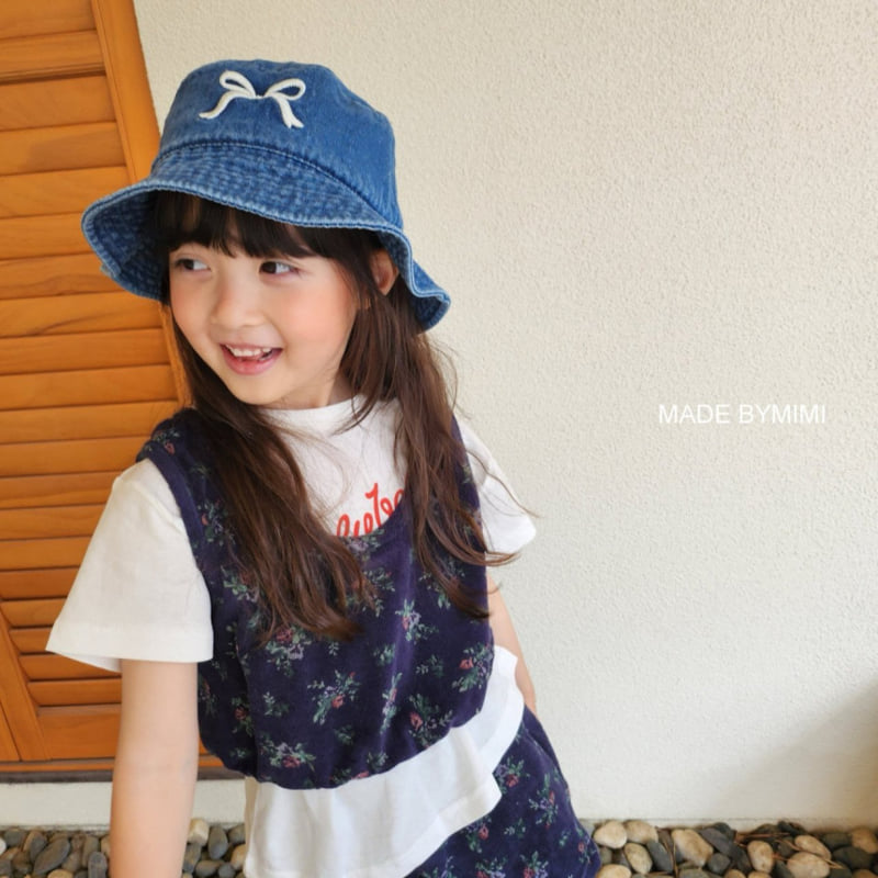 Bymimi - Korean Children Fashion - #kidsshorts - Denim Bucket Hat - 10