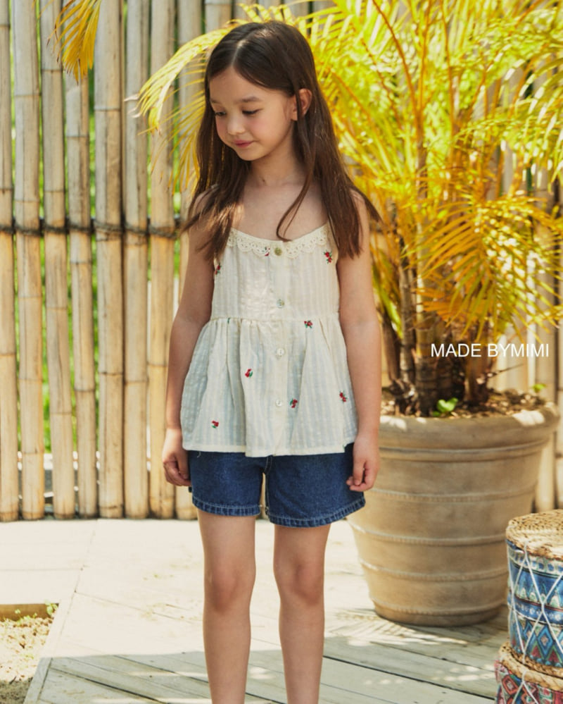 Bymimi - Korean Children Fashion - #kidsshorts - Jay Embroidery Blouse - 5