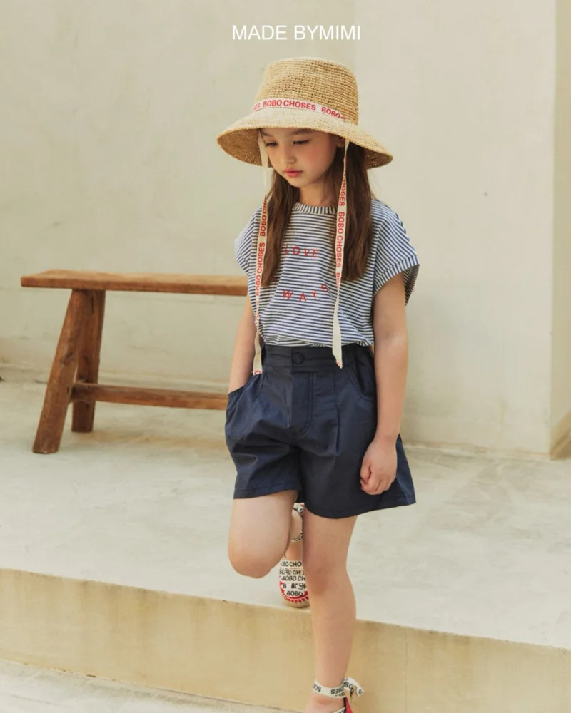 Bymimi - Korean Children Fashion - #kidsshorts - Stripe Tee - 3