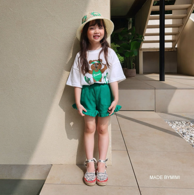 Bymimi - Korean Children Fashion - #kidsshorts - Bear Tee - 2