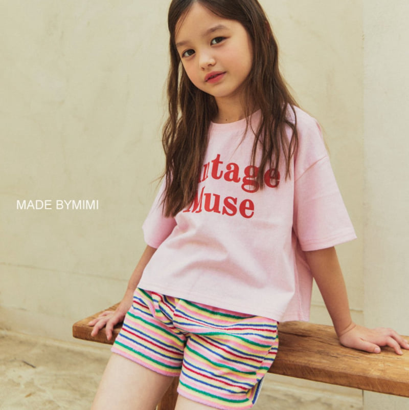 Bymimi - Korean Children Fashion - #kidsshorts - Muse Tee - 12