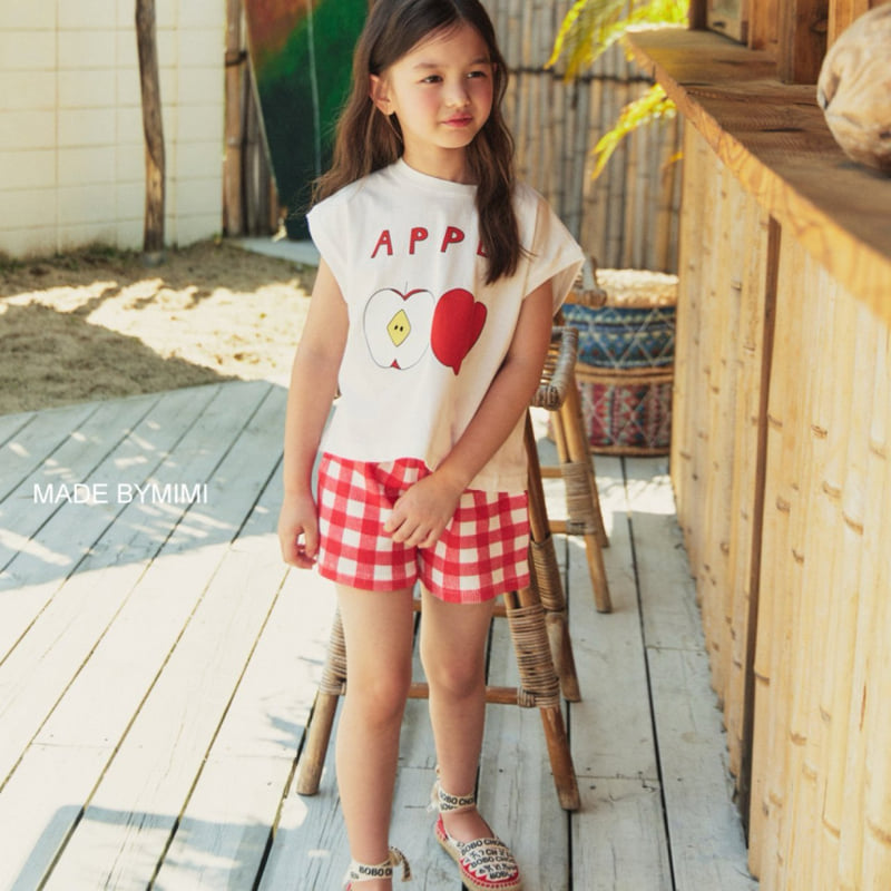 Bymimi - Korean Children Fashion - #kidsshorts - Apple Tee - 11