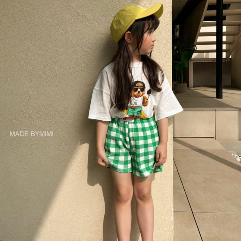 Bymimi - Korean Children Fashion - #kidsshorts - Bear Surfing Tee - 4