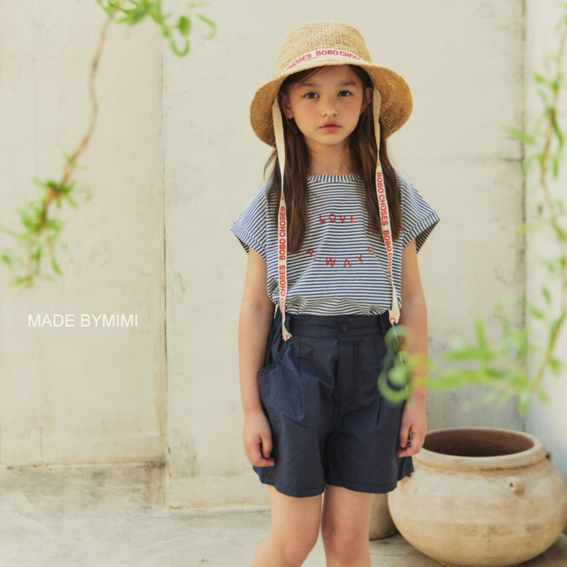 Bymimi - Korean Children Fashion - #kidsshorts - Stripe Tee - 4