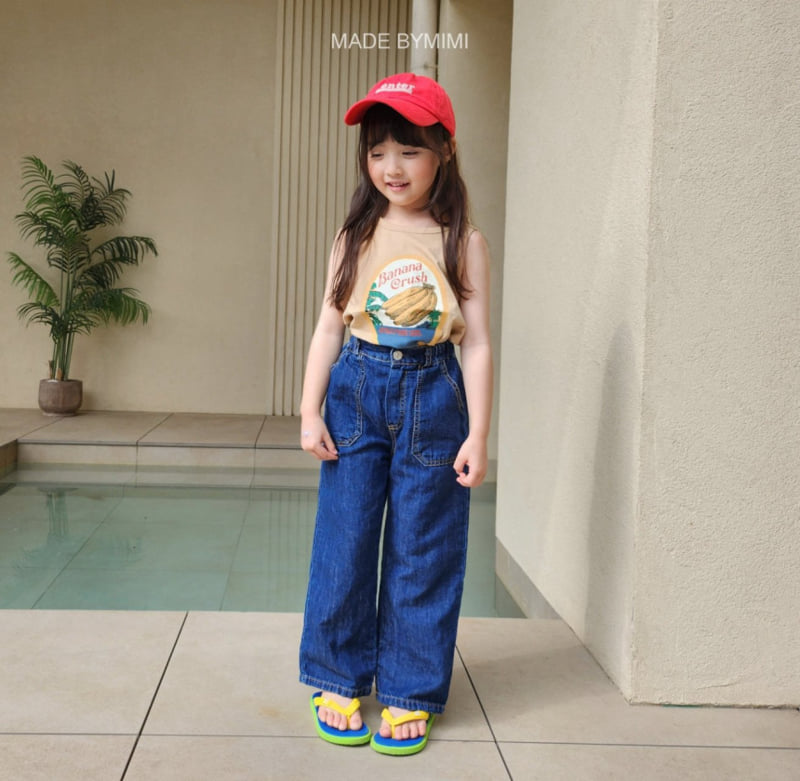 Bymimi - Korean Children Fashion - #kidzfashiontrend - Linen Denim Pants