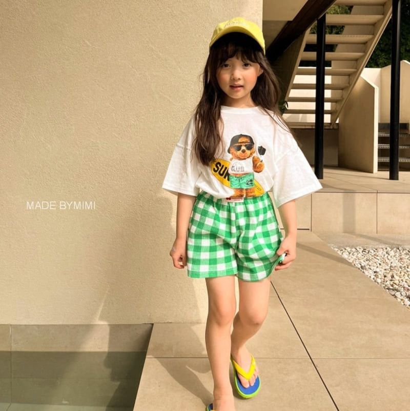 Bymimi - Korean Children Fashion - #littlefashionista - Bear Surfing Tee - 7