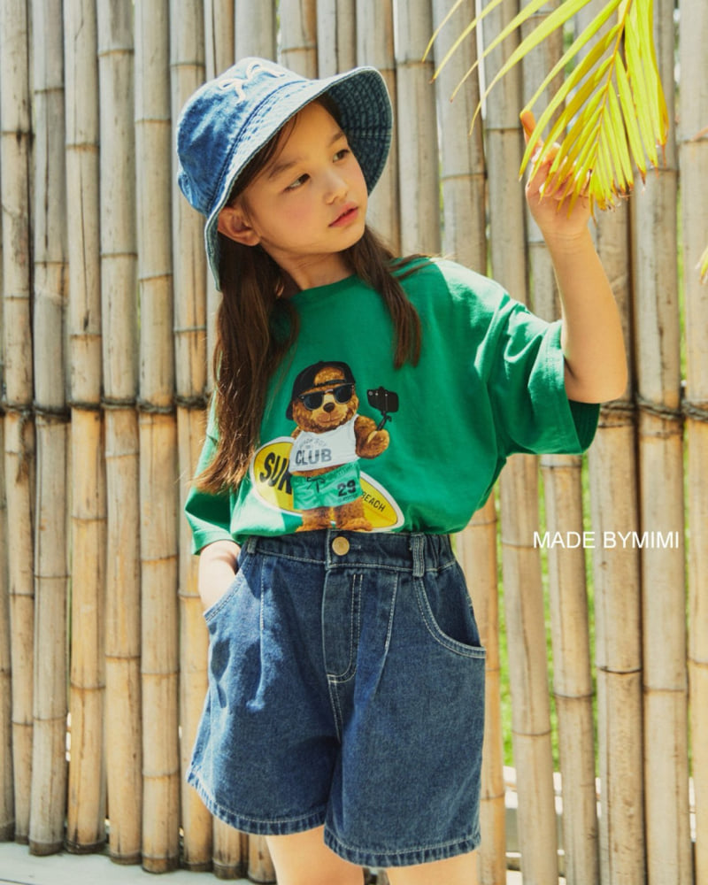 Bymimi - Korean Children Fashion - #littlefashionista - Bermu Denim Pants - 5