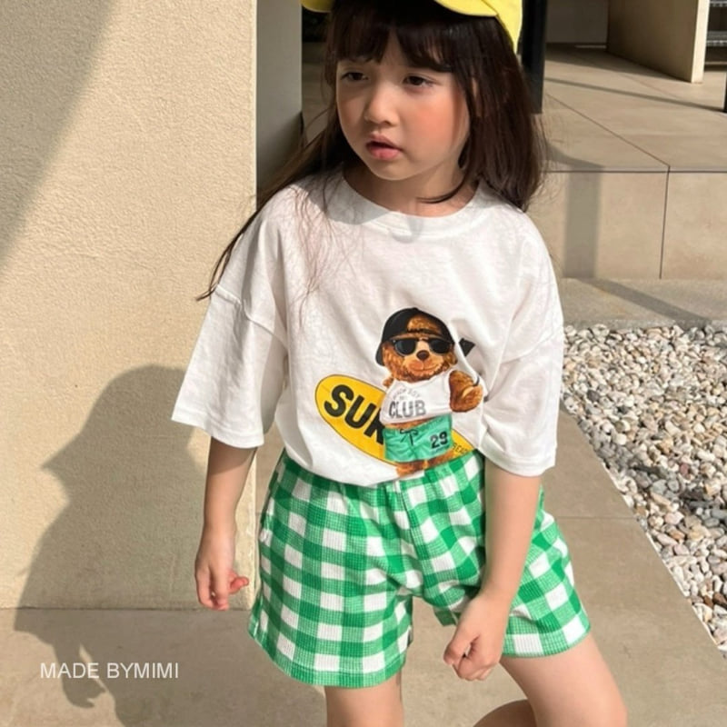 Bymimi - Korean Children Fashion - #magicofchildhood - Bear Surfing Tee - 8