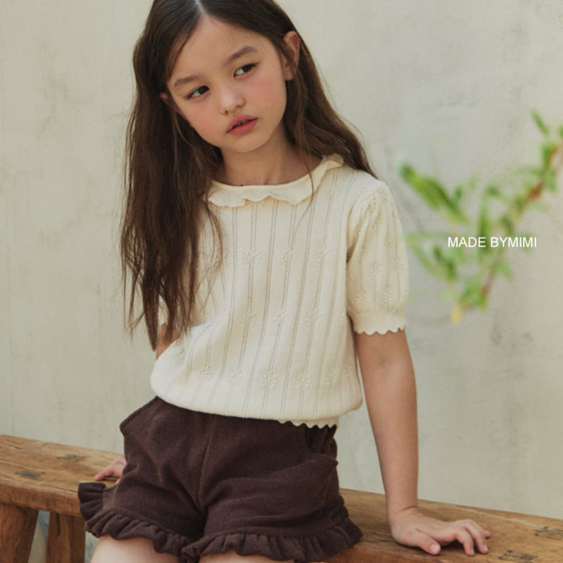 Bymimi - Korean Children Fashion - #prettylittlegirls - Semi Crop Knit Top