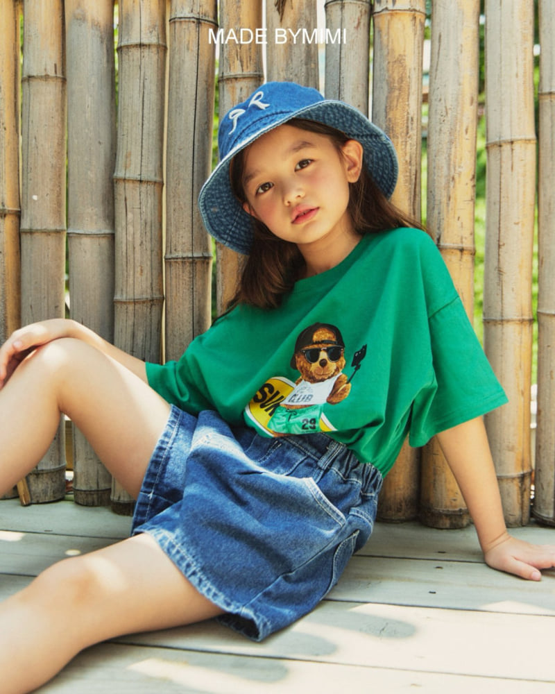 Bymimi - Korean Children Fashion - #prettylittlegirls - Bermu Denim Pants - 8