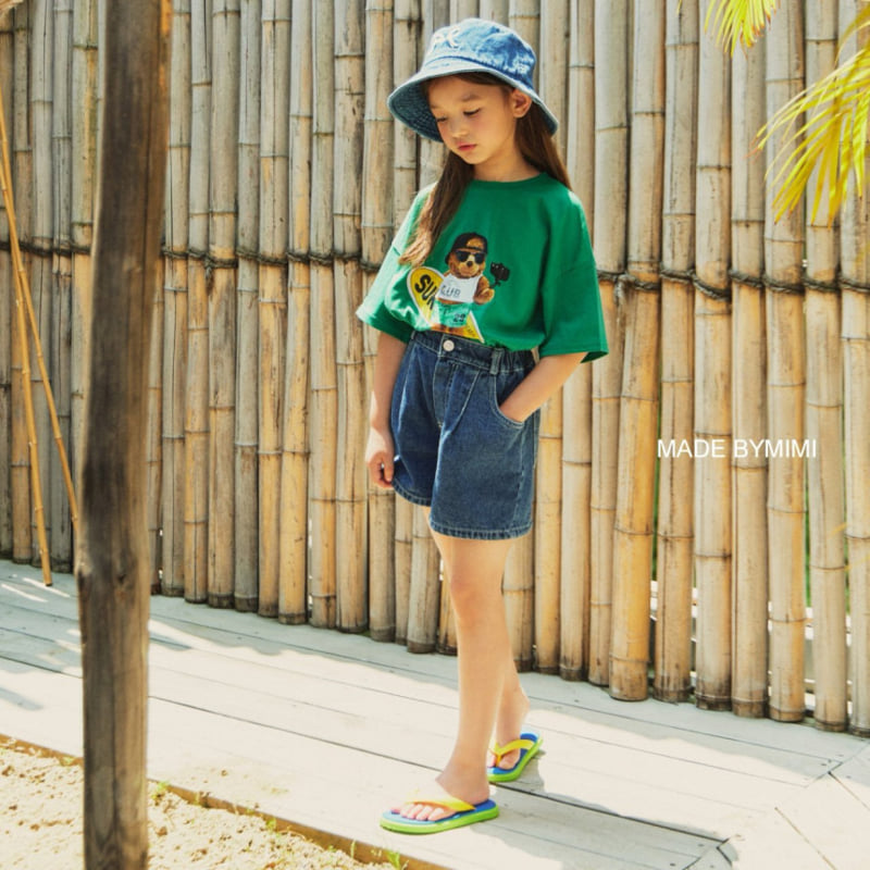 Bymimi - Korean Children Fashion - #todddlerfashion - Bear Surfing Tee - 11